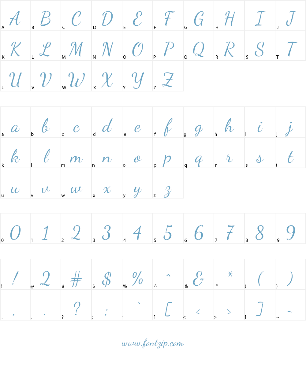 Dancing Script Font Character